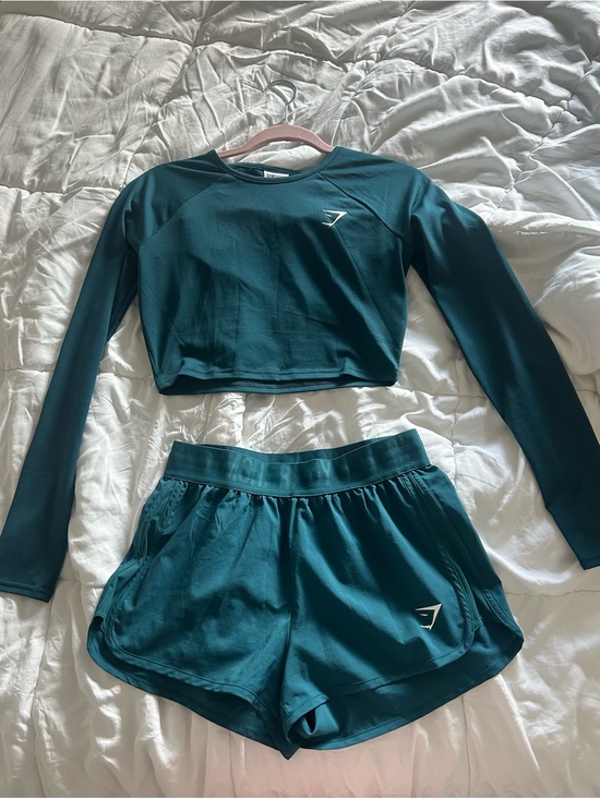 Gymshark Pants - Gymshark Teal Two-Piece Workout Set